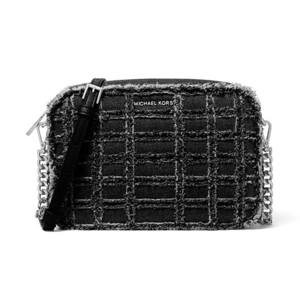Michael Kors NWT Black Denim Crossbody Bag